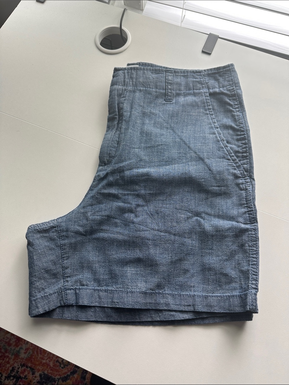GAP Blue Flat-Front Casual Shorts